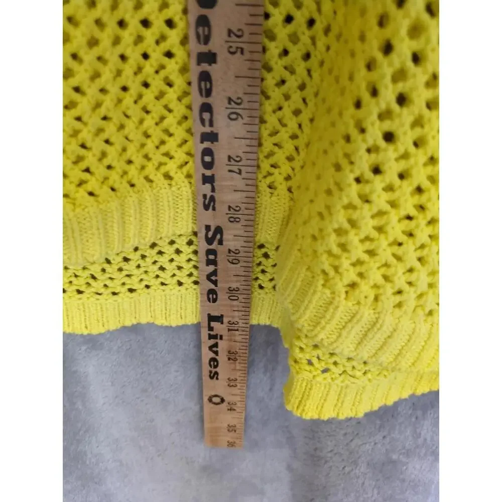 Open Knit Sweaters Womens‎ XL Set Of 2 Long Tunics Sheer Layer Casual Colorblock